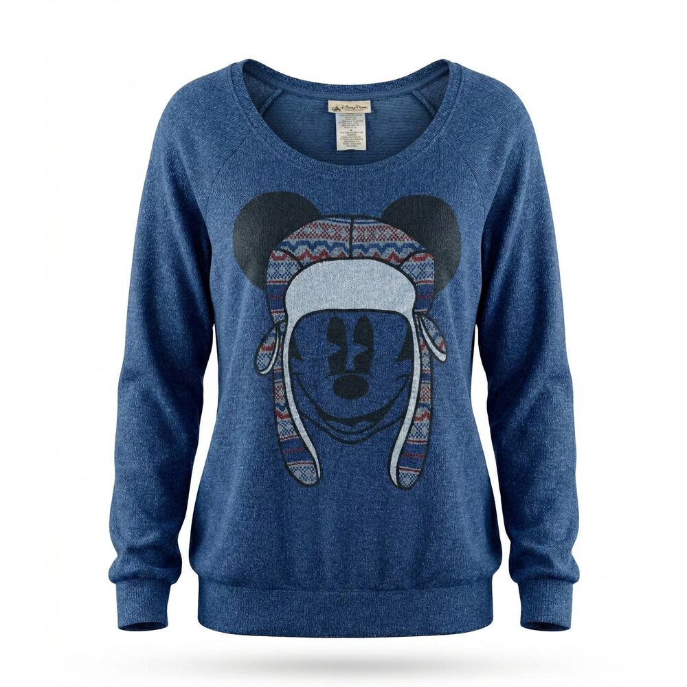 Disney Parks Women's M Kidcore Retro Modern Mickey Mouse Graphic Knit Sweater